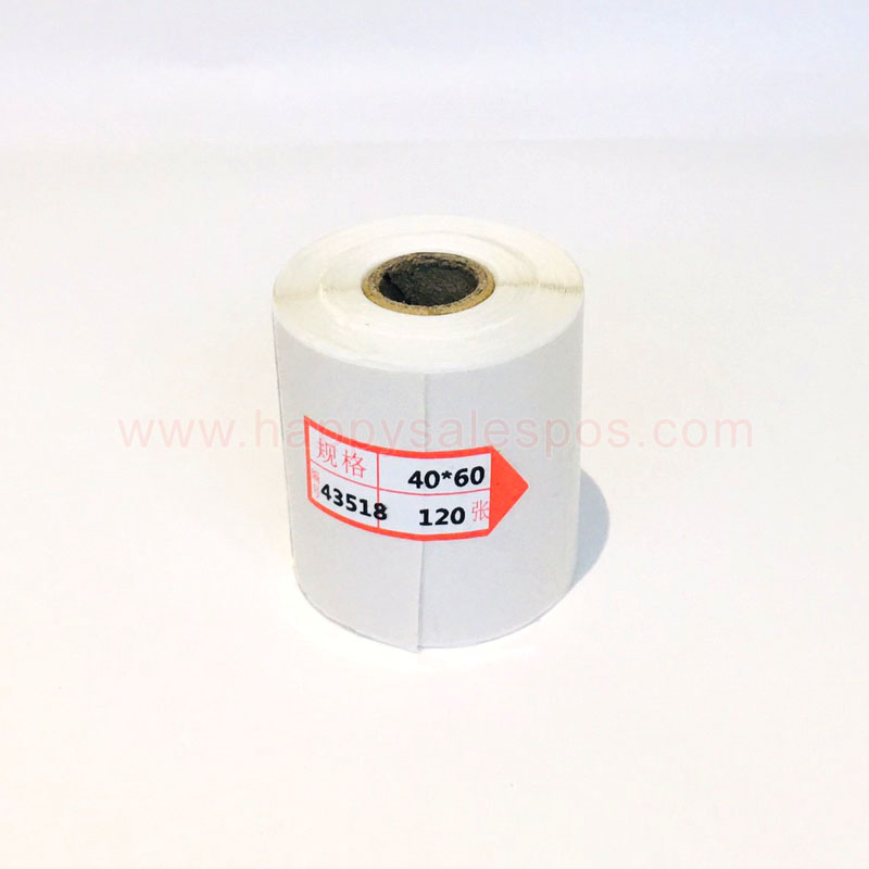 Barcode Paper Thermal Small 40x60mm 120 HQ